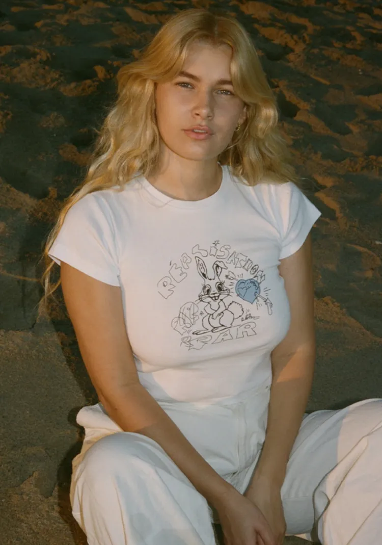 Women Réalisation Par Bunny Tee - Blue Heart