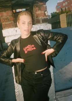 Women Réalisation Par Exotica Erotica Tee - Black