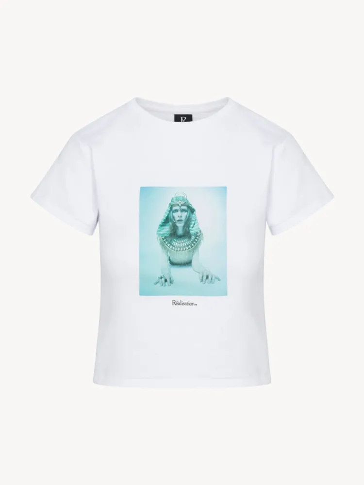 Women Réalisation Par Hunky Dory Baby Tee - White