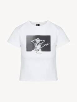 Women Réalisation Par Owl Eyes Baby Tee - White