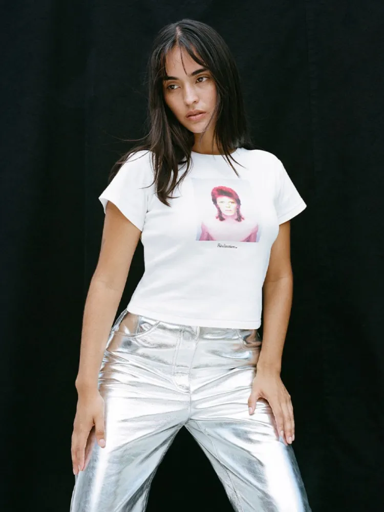 Women Réalisation Par Pin Ups Baby Tee - White