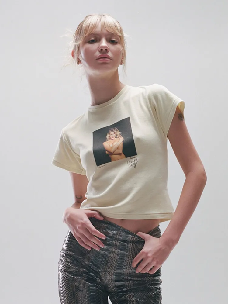 Women Réalisation Par Studio Baby Tee - Lemon