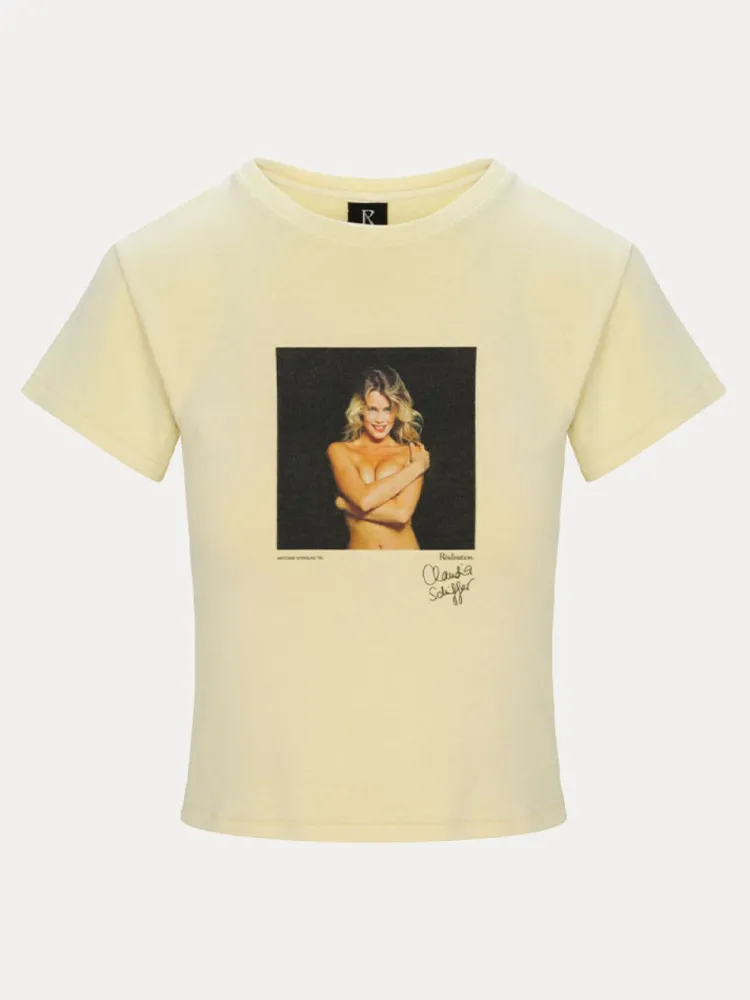 Women Réalisation Par Studio Baby Tee - Lemon