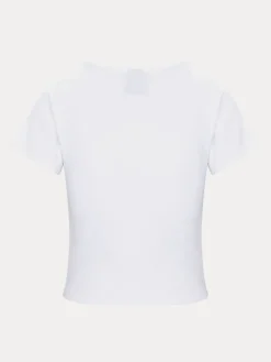 Women Réalisation Par Studio Baby Tee - White