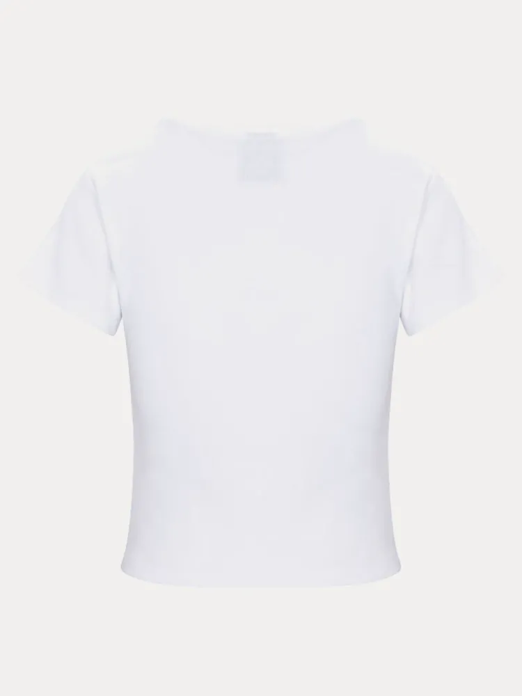 Women Réalisation Par Studio Baby Tee - White
