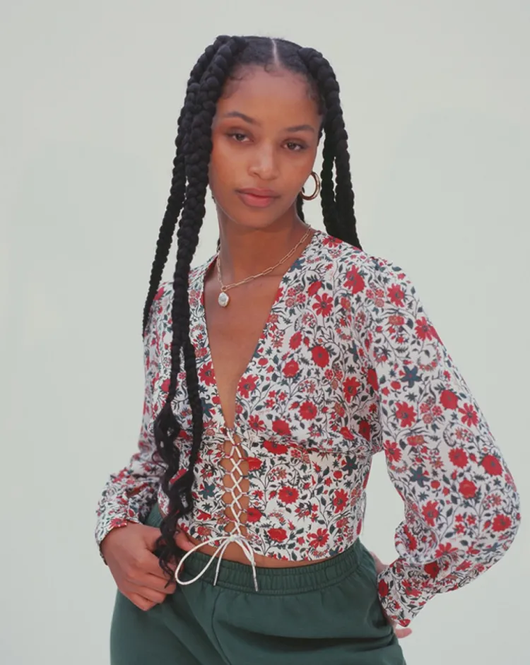 Women Réalisation Par The Bennie - White Batik Floral