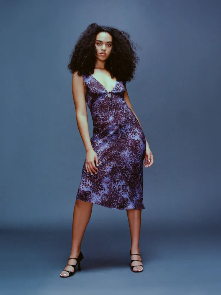 Women Réalisation Par The Scarlet - Purple Leopard