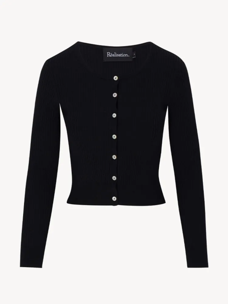 Women Réalisation Par The Winona Cardigan - Black