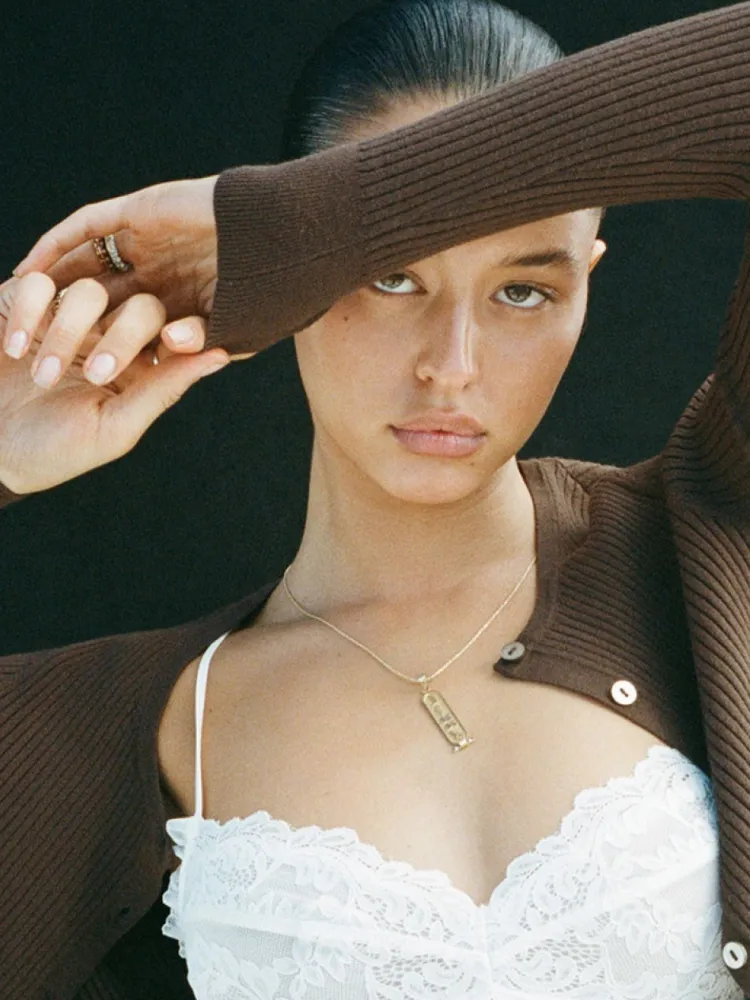 Women Réalisation Par The Winona Cardigan - Chocolate