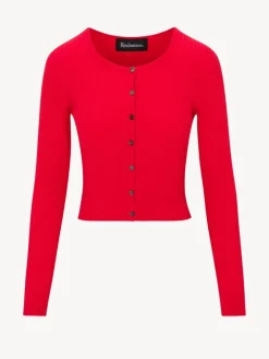 Women Réalisation Par The Winona Cardigan - Ruby