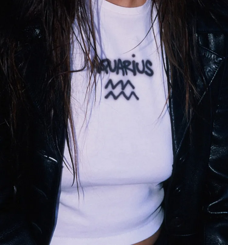 Women Réalisation Par Zodiac Tee - Aquarius
